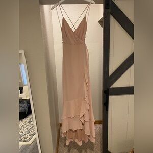 Lulu's Blush Pink High Low Dress